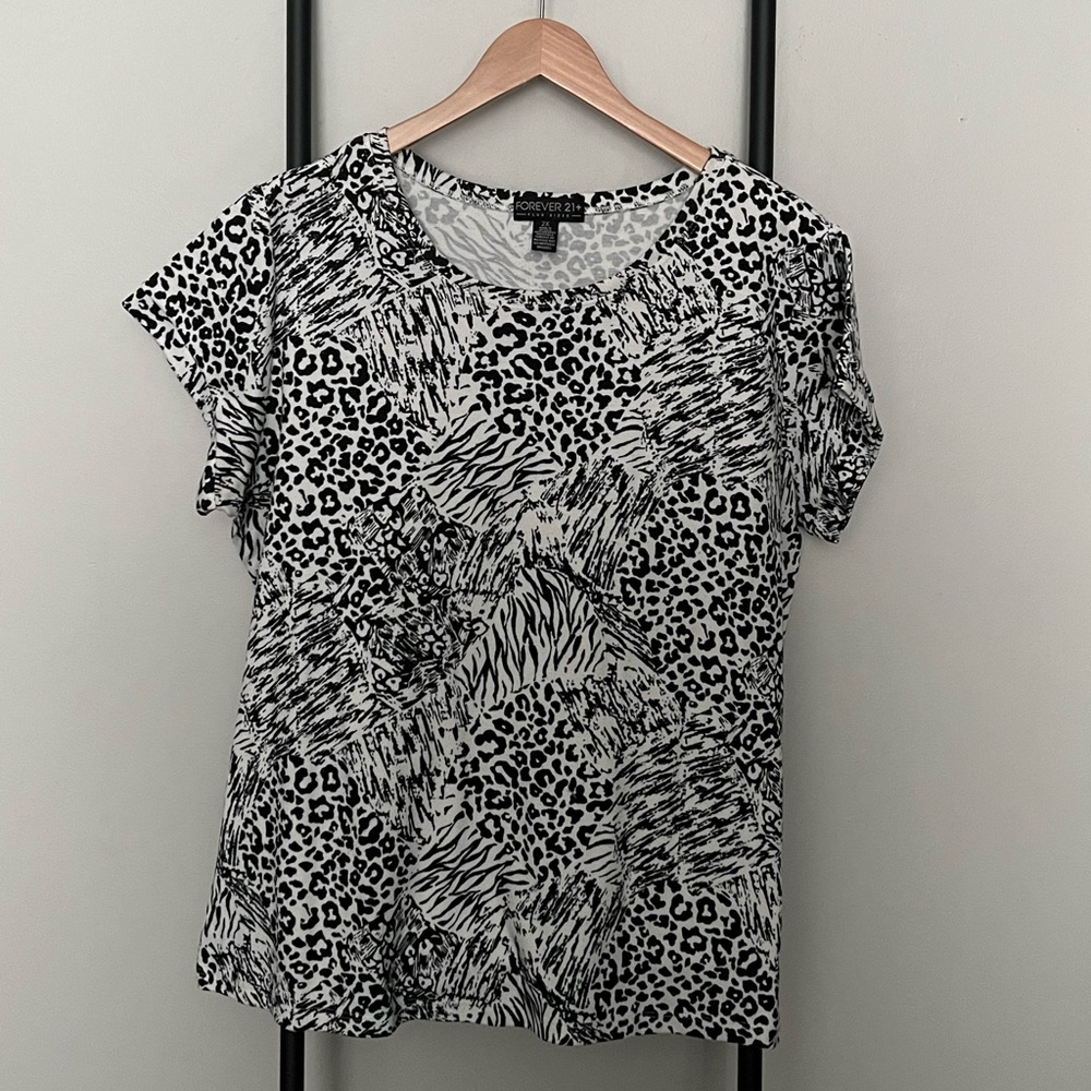 F21+ Animal Print Tee